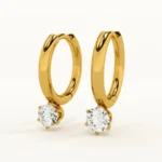 Botanical Sprig Gold Earrings