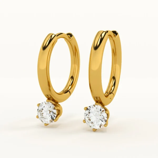 Botanical Sprig Gold Earrings