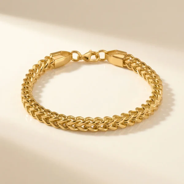 Figaro Luxe Gold Bracelet
